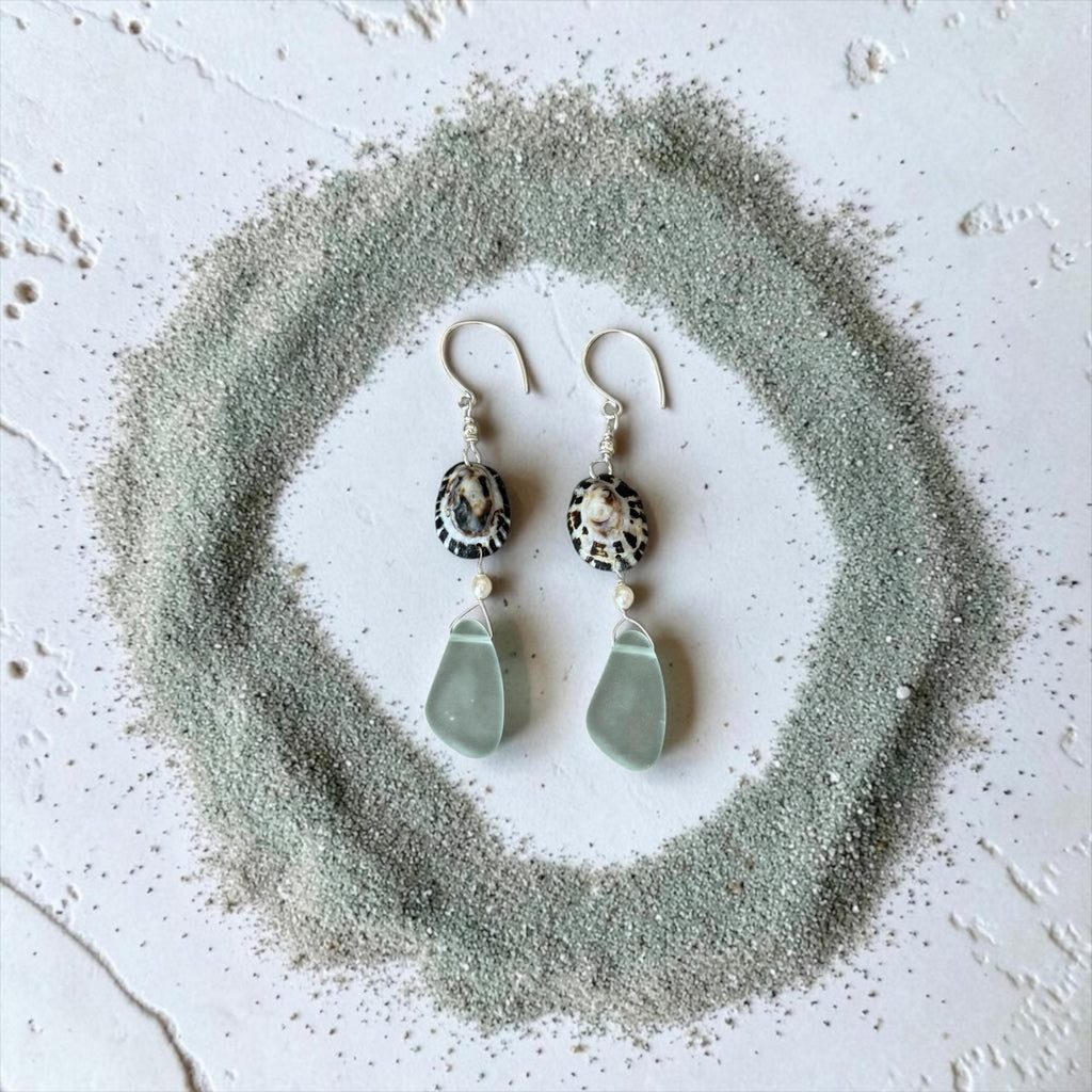 Ocean Muse Sea Glass Earrings