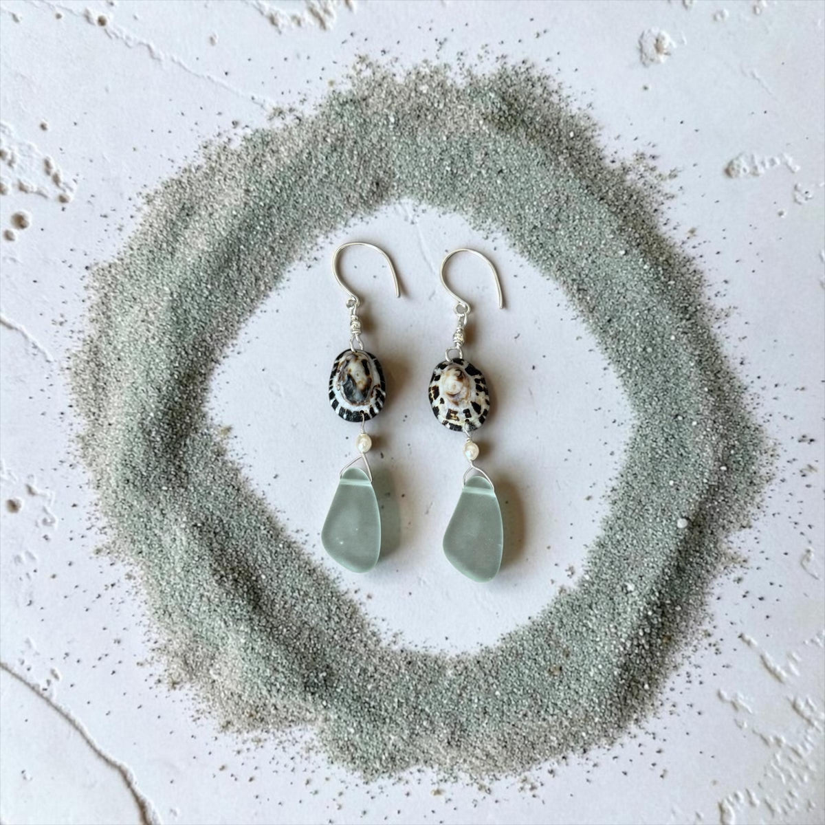 Ocean Muse Sea Glass Earrings