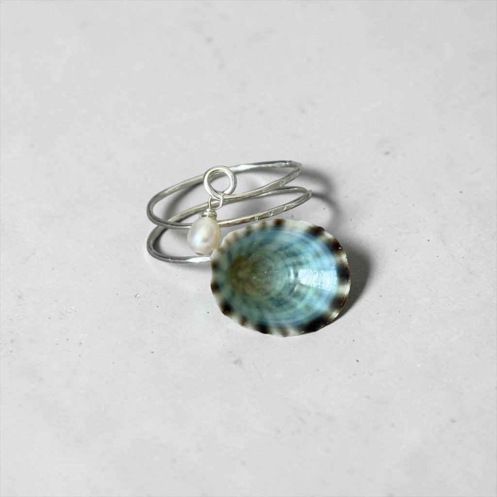 Tidal Opihi Hammered Hawaiian Ring - Sterling Silver