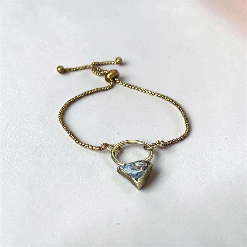 Galaxy in Gold Bolo Bracelet
