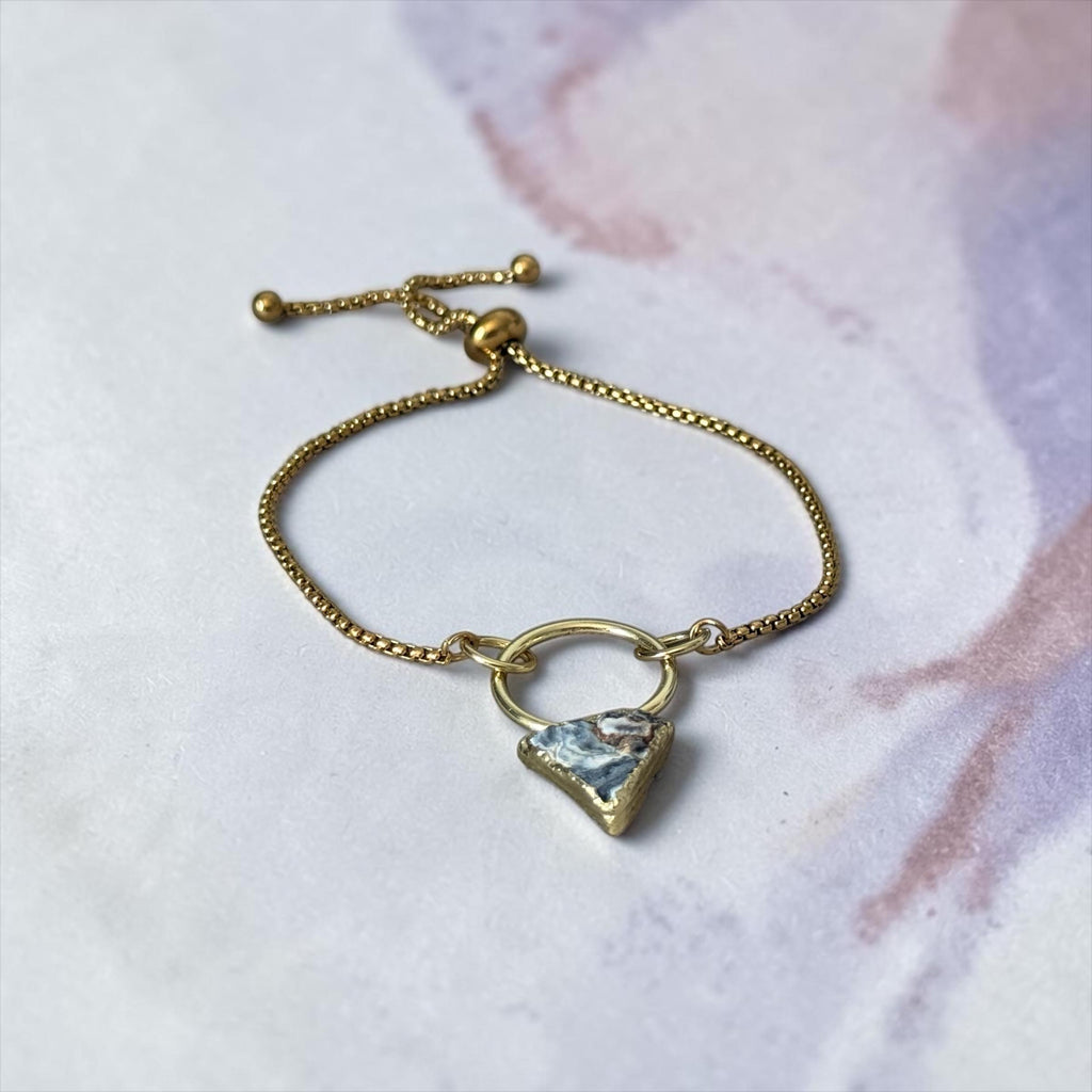 Galaxy in Gold Bolo Bracelet