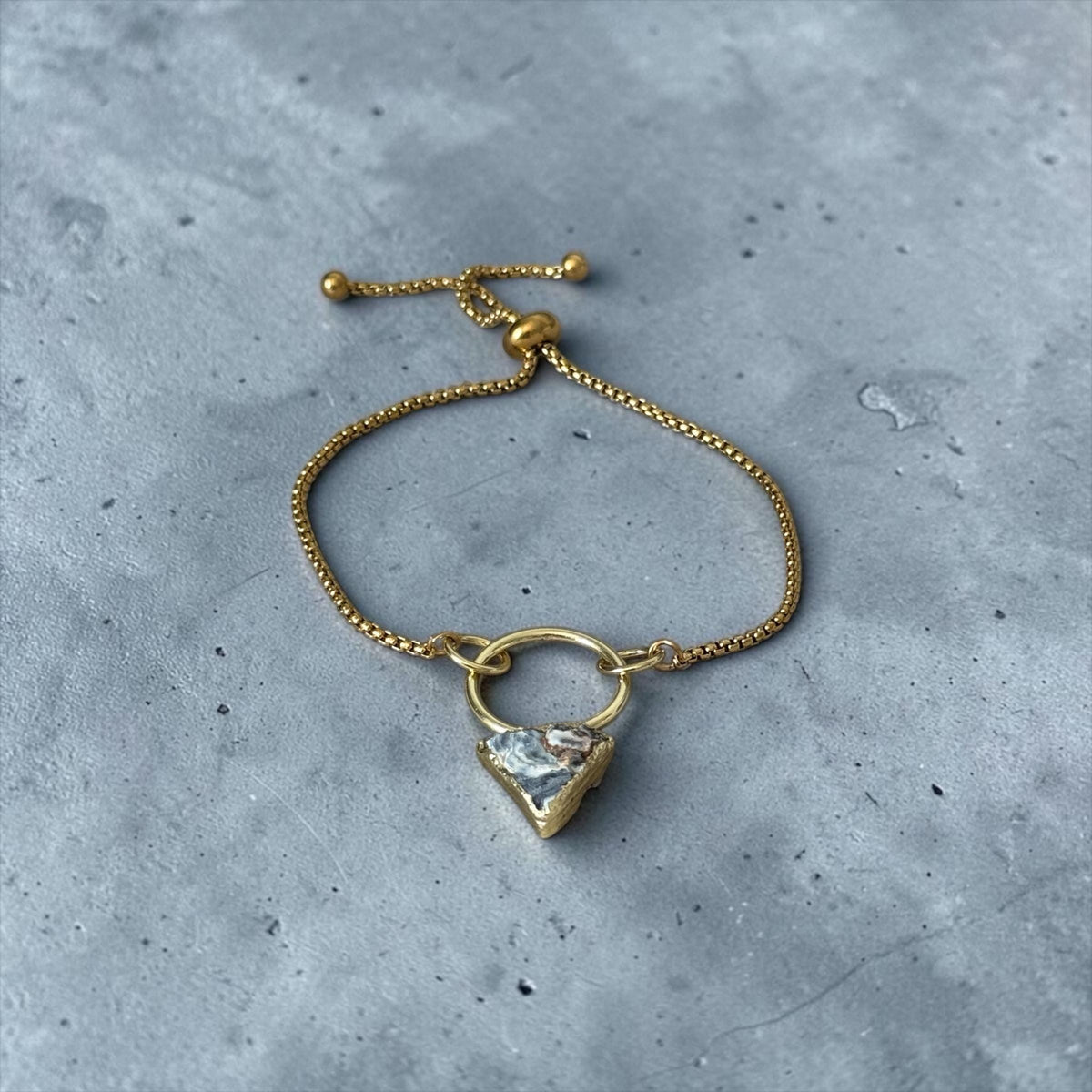 Galaxy in Gold Bolo Bracelet