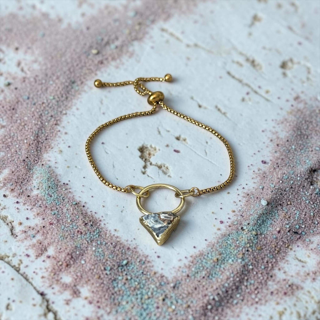 Galaxy in Gold Bolo Bracelet