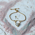 Galaxy in Gold Bolo Bracelet