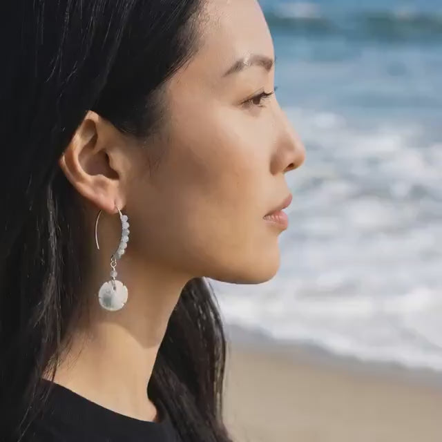 Tidebound Sand Dollar Earrings
